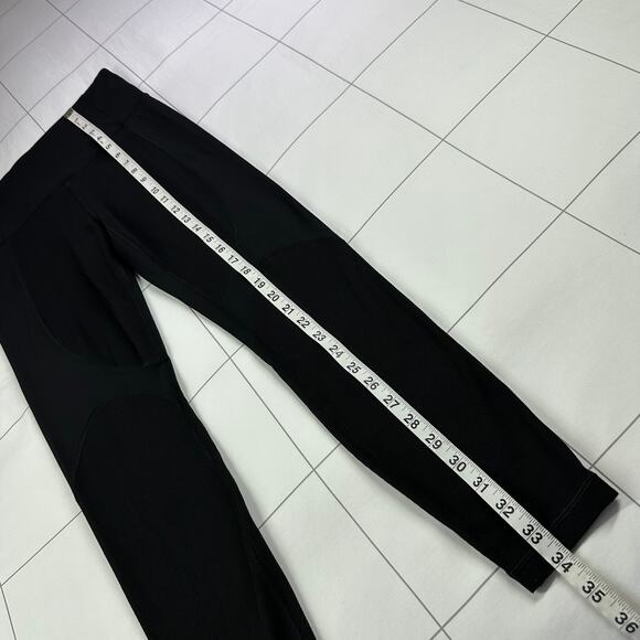 Athleta Leggings Womens Small Black Rise Up Rib 7/8 Yoga Athletic Gym Pilates - Picture 11 of 11